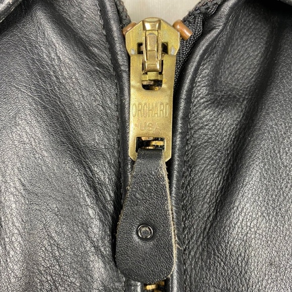 1970's Branded Garments Black Leather Fringe Jacket - Picture 7 of 9